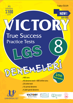 VICTORY 8 TRUE SUCCESS PRACTICE TESTS (40 DENEME) resmi
