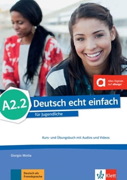 DEUTSCH ECHT EINFACH! A2.2 KB+ÜB AUDIOS+VIDEOS resmi
