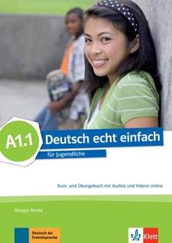 DEUTSCH ECHT EINFACH! A1.1 KB+ÜB AUDIOS+VIDEOS resmi