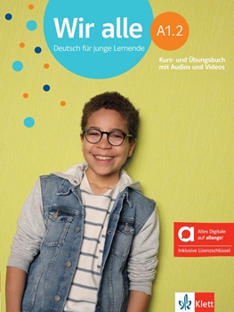WIR ALLE A1.2 KURS-/ÜBUNGSBUCH MIT AUDIOS HYBRID resmi