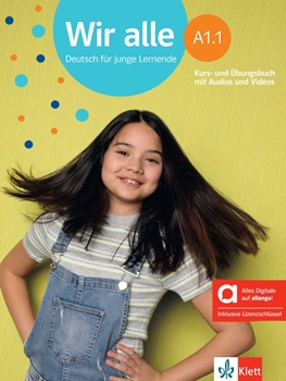 WIR ALLE A1.1 KURS-/ÜBUNGSBUCH MIT AUDIOS HYBRID resmi