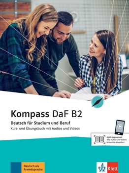 KOMPASS DAF B2 KURS UND ÜBUNGSBUCH MIT AUDIO VIDEO resmi