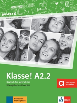 KLASSE A2.2 ÜBUNGSBUCH MIT AUDIOS resmi