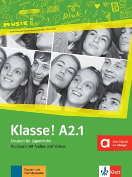 KLASSE A2.1 KURSBUCH MIT AUDIOS UND VIDEOS resmi