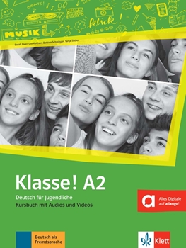 KLASSE A2 KURSBUCH MIT AUDIOS UND VIDEOS resmi