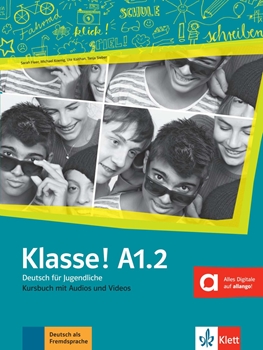 KLASSE A1.2 KURSBUCH MIT AUDIOS UND VIDEOS resmi