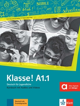 KLASSE A1.1 KURSBUCH MIT AUDIOS UND VIDEOS resmi