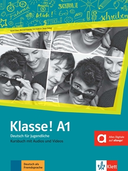 KLASSE A1 KURSBUCH MIT AUDIOS UND VIDEOS resmi