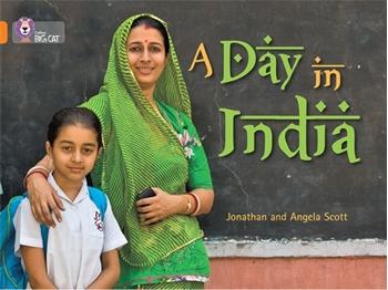 COLLINS BIG CAT A DAY IN INDIA ORANGE resmi