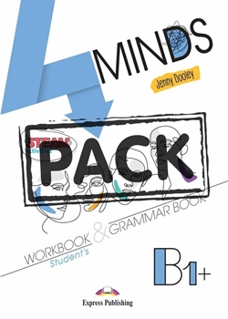 4 MINDS B1+ WORKBOOK & GRAMMAR BOOK STUDENTS APP resmi