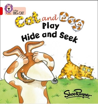 COLLINS BIG CAT CAT & DOG PLAY HIDE & SEEK RED A resmi