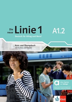 DIE NEUE LINIE 1 A1.2  KURS UND UBUNGSBUCH HYBRIDE resmi