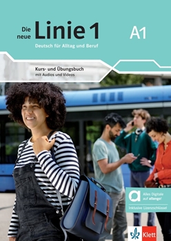 DIE NEUE LINIE 1 A1 KURS UND UBUNGSBUCH HYBRIDE resmi