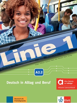 LINIE 1 A2.2 KURS/ÜBUNGSBUCH MIT ALLANGO resmi