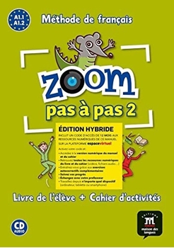 ZOOM PAS A PAS 2 ED. HYBRIDE LIVRE + CAHIER resmi