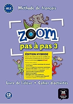 ZOOM PAS A PAS 3 ED. HYBRIDE LIVRE + CAHIER resmi