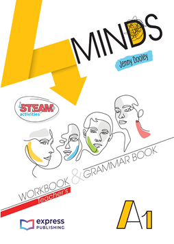 4 MINDS A1 WORKBOOK & GRAMMAR BOOK TEACHERS DIGIAP resmi