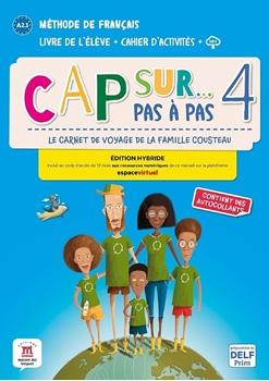 CAP SUR... PAS À PAS 4 ED. HYBRIDE LIVRE + CAHIER resmi