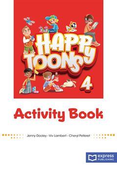 HAPPY TOONS 4 ACTIVITY BOOK WITH APP resmi